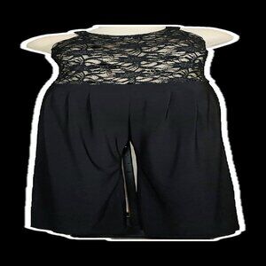 R & M Richards  Woman Lace Wide Leg Stretch Sleeveless Pants Jump Suit Size 16 W